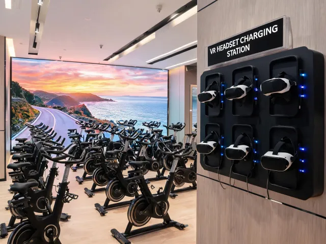 Fitness entertainment studio