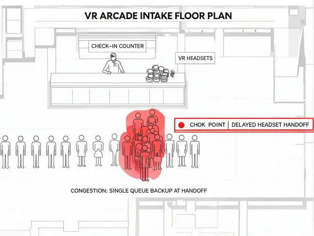 Congested VR intake layout